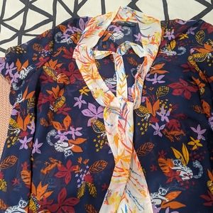 NWOT Artsy Sheer Blouse